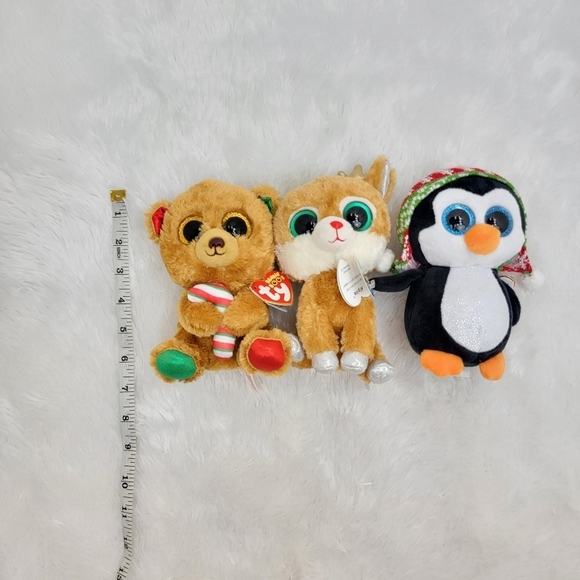 $_57.JPG?set_id=8800005007 Ty Beanie Boo Christmas Collection Bella Bear, Alpine Reindeer, Penelope Penguin